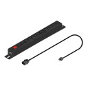 PDU PARA RACK 1U - 12 TOMAS (4